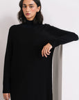 BLACK KNIT LONG DRESS - KNIT WEAR