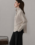 RELAXED PLACKET PULLOVER-CLOUDLUX
