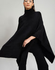 BLACK CO-ORD SET - KNIT WEAR