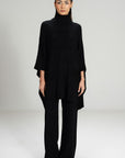 BLACK CO-ORD SET - KNIT WEAR