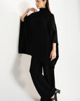 BLACK CO-ORD SET - KNIT WEAR