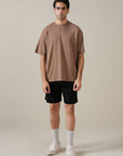 MEN OVERSIZED DOUBLE KNIT T-SHIRT