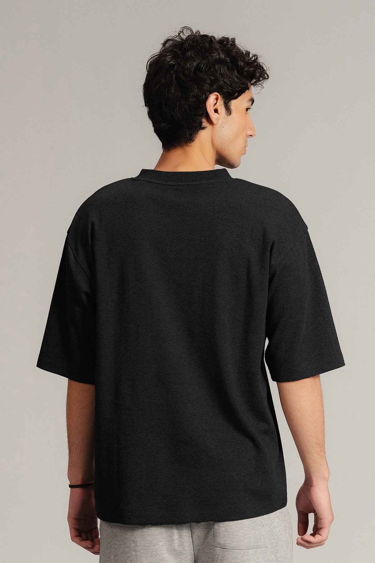 MEN OVERSIZED-DOUBLE KNIT T-SHIRT