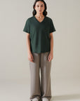  T-SHIRT V-NECK SUPIMA COTTON