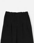 PLEATED WIDE LEG PANT-DOUBLE KNIT