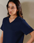 T-SHIRT V-NECK SUPIMA COTTON
