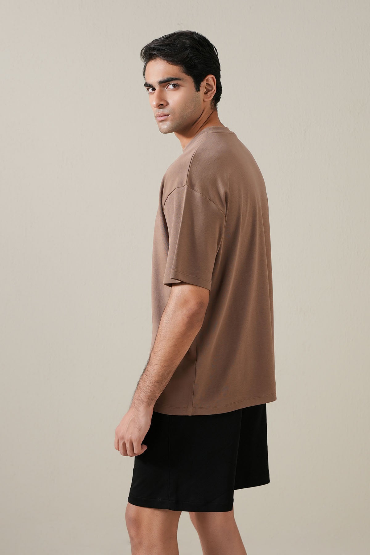 MEN OVERSIZED DOUBLE KNIT T-SHIRT