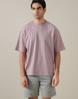 MEN OVERSIZED DOUBLE KNIT T-SHIRT