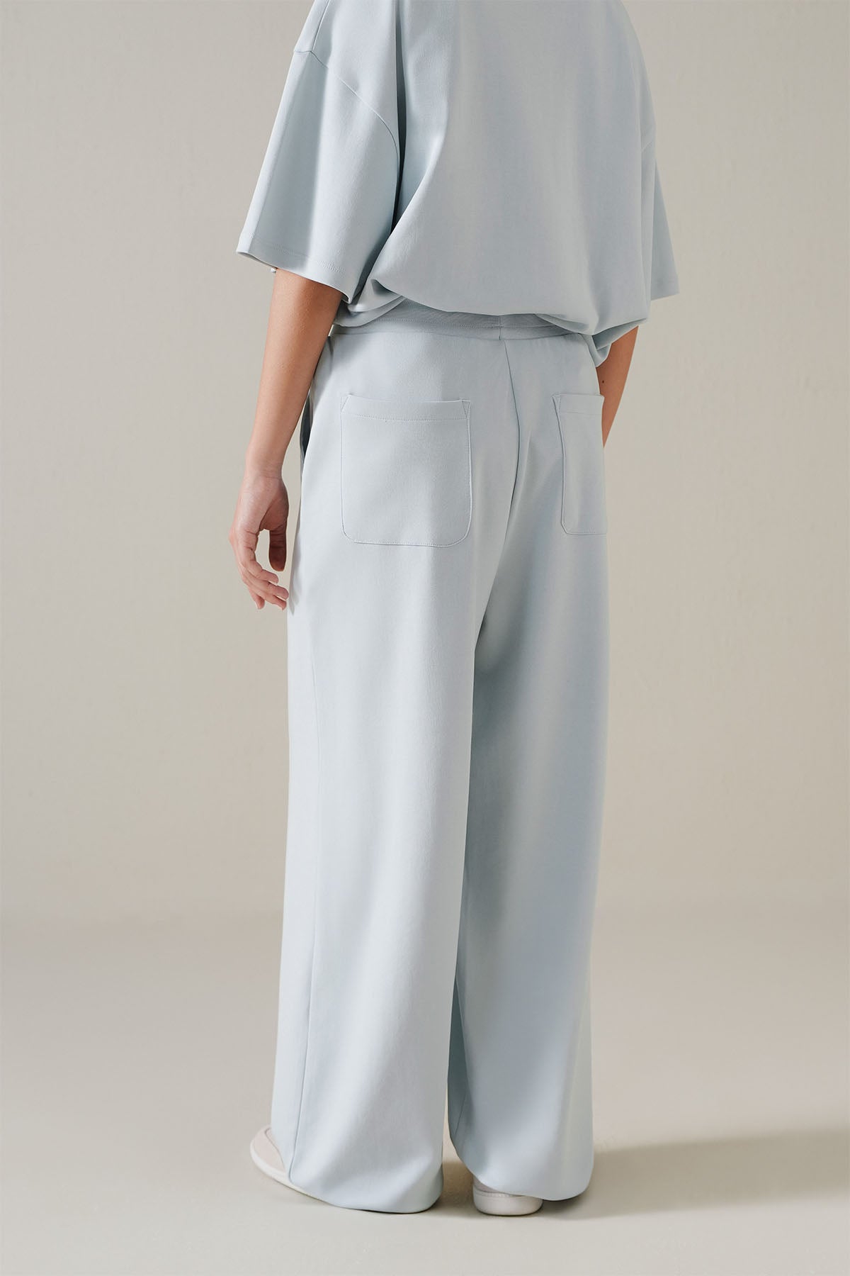 MOVE WIDE TROUSERS-DOUBLE KNIT