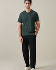 T-SHIRT V-NECK SUPIMA COTTON