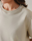 BOXY T-SHIRT CREW SUPIMA COTTON