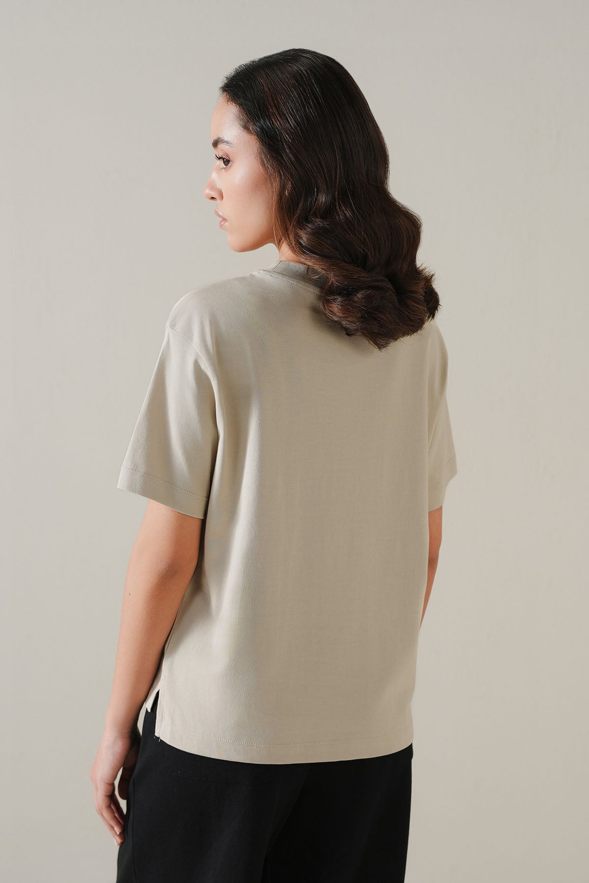 OVERSIZED T-SHIRT CREW SUPIMA COTTON