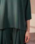 COWL NECK QUARTER SLEEVE CLOUDLUX