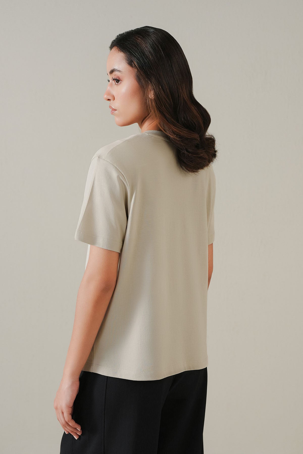  T-SHIRT V-NECK SUPIMA COTTON