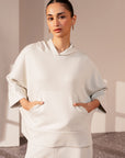 QUARTER SLEEVE OVERSIZED TOP-CLOUDLUX-LIGHT