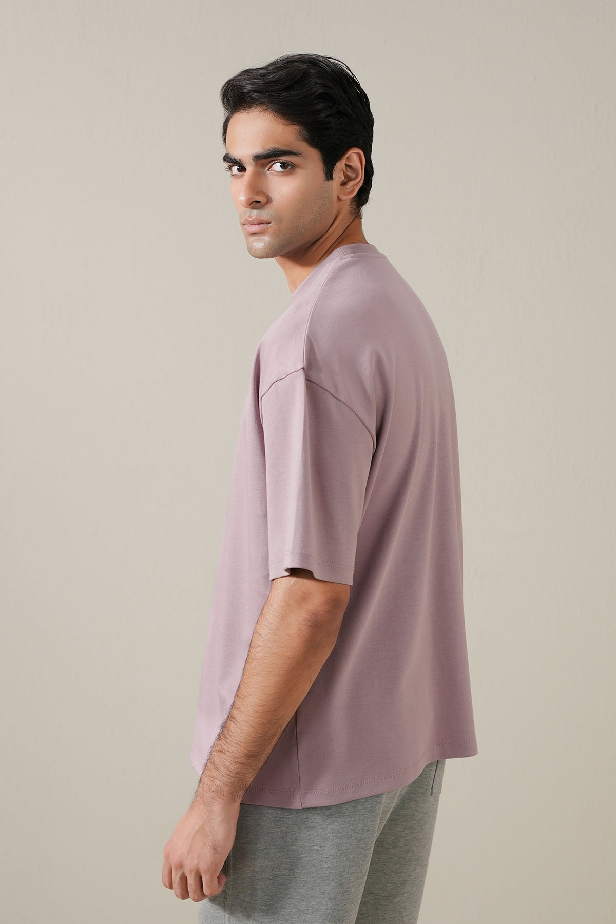 MEN OVERSIZED DOUBLE KNIT T-SHIRT