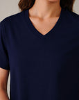 T-SHIRT V-NECK SUPIMA COTTON
