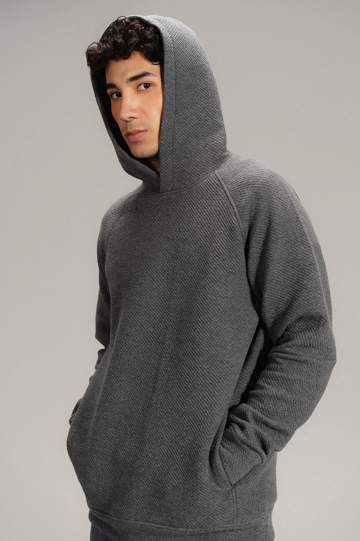 TEXTURED HOODIE