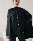 SHAWL COLLAR KNIT SET