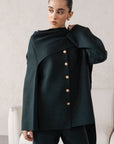 SHAWL COLLAR KNIT SET