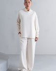 TEXTURED RELAXED PANTS-CLOUDLUX