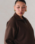 OVERSIZED ZIPPER-CLOUD FLEECE