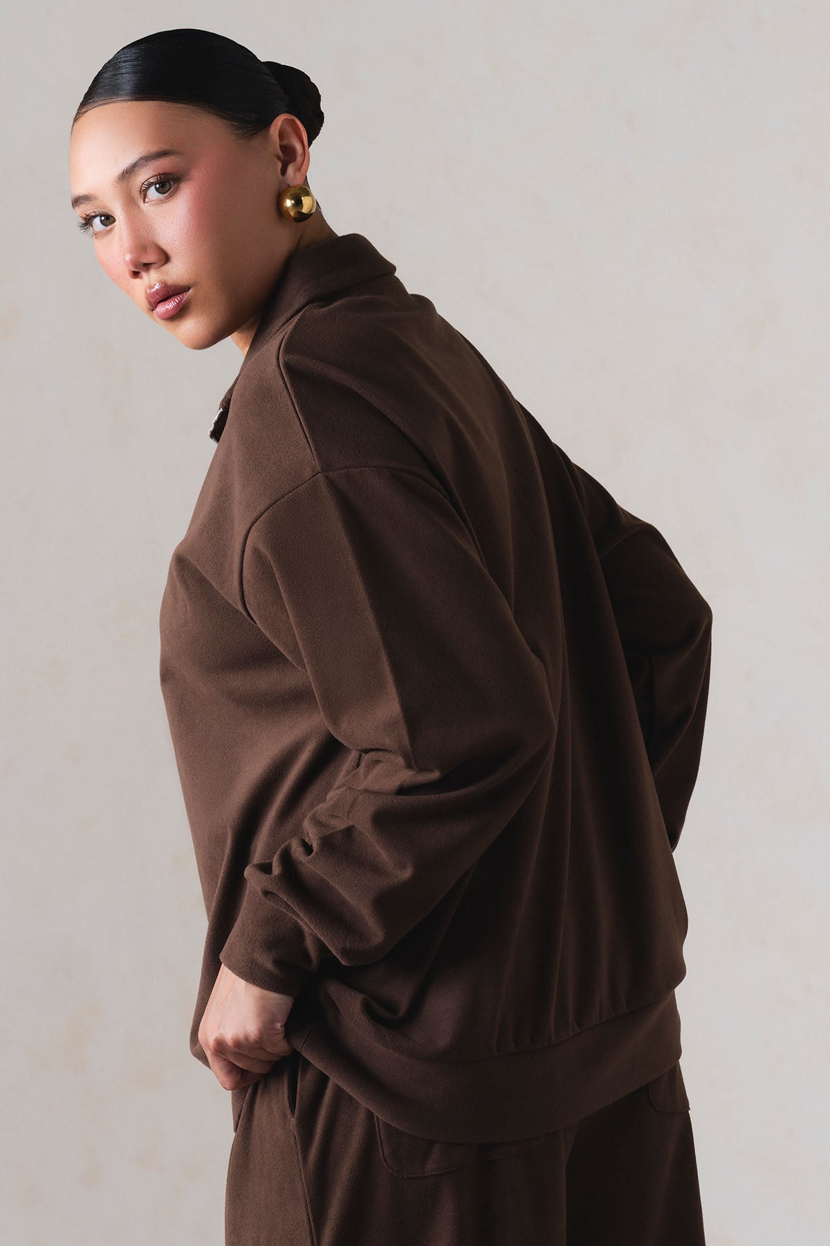 OVERSIZED ZIPPER-CLOUD FLEECE