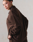 OVERSIZED ZIPPER-CLOUD FLEECE