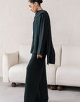 SHAWL COLLAR KNIT SET