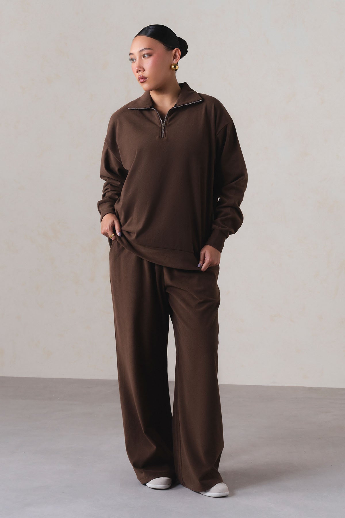 OVERSIZED ZIPPER-CLOUD FLEECE