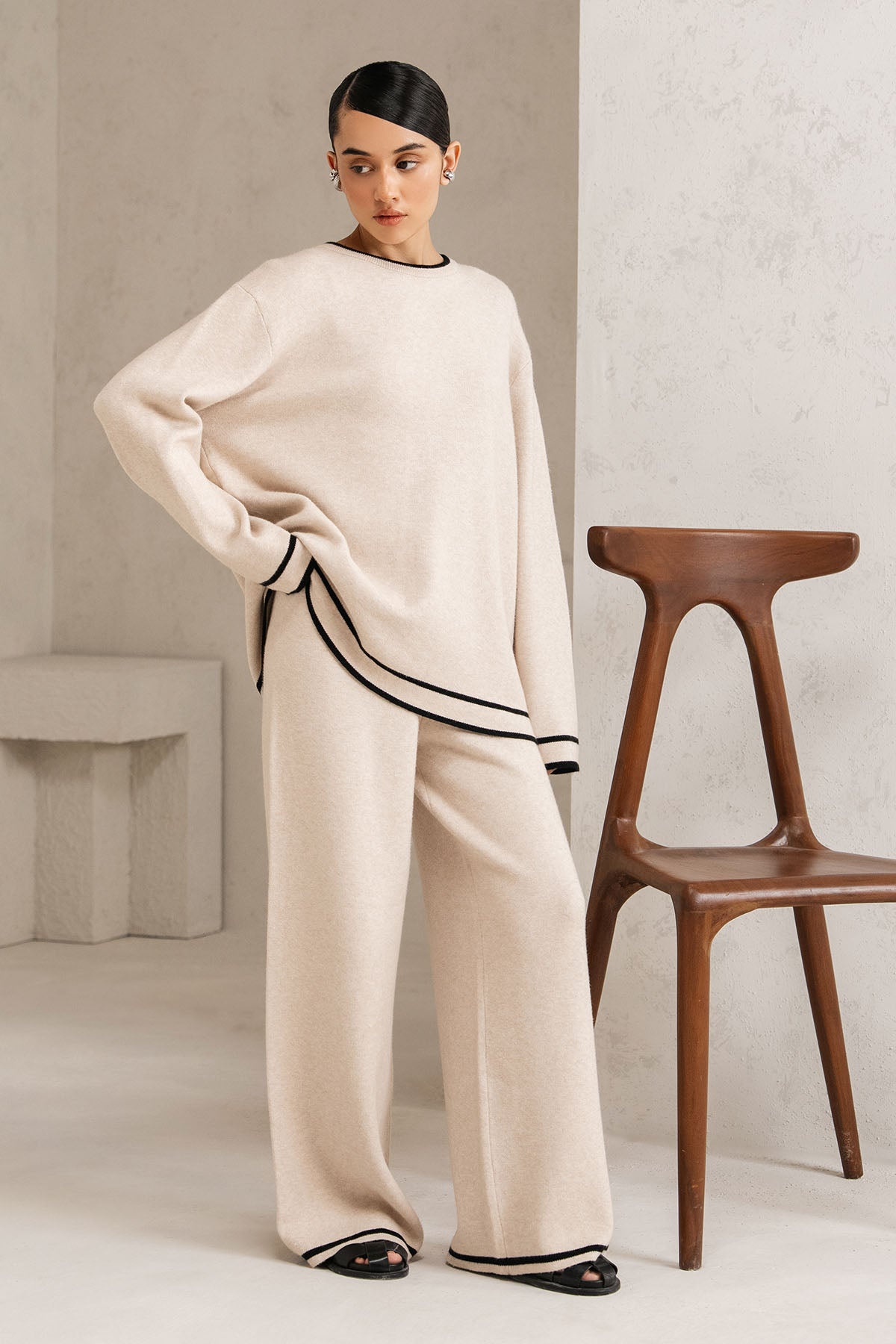 CONTRAST TRIM CO-ORD SET