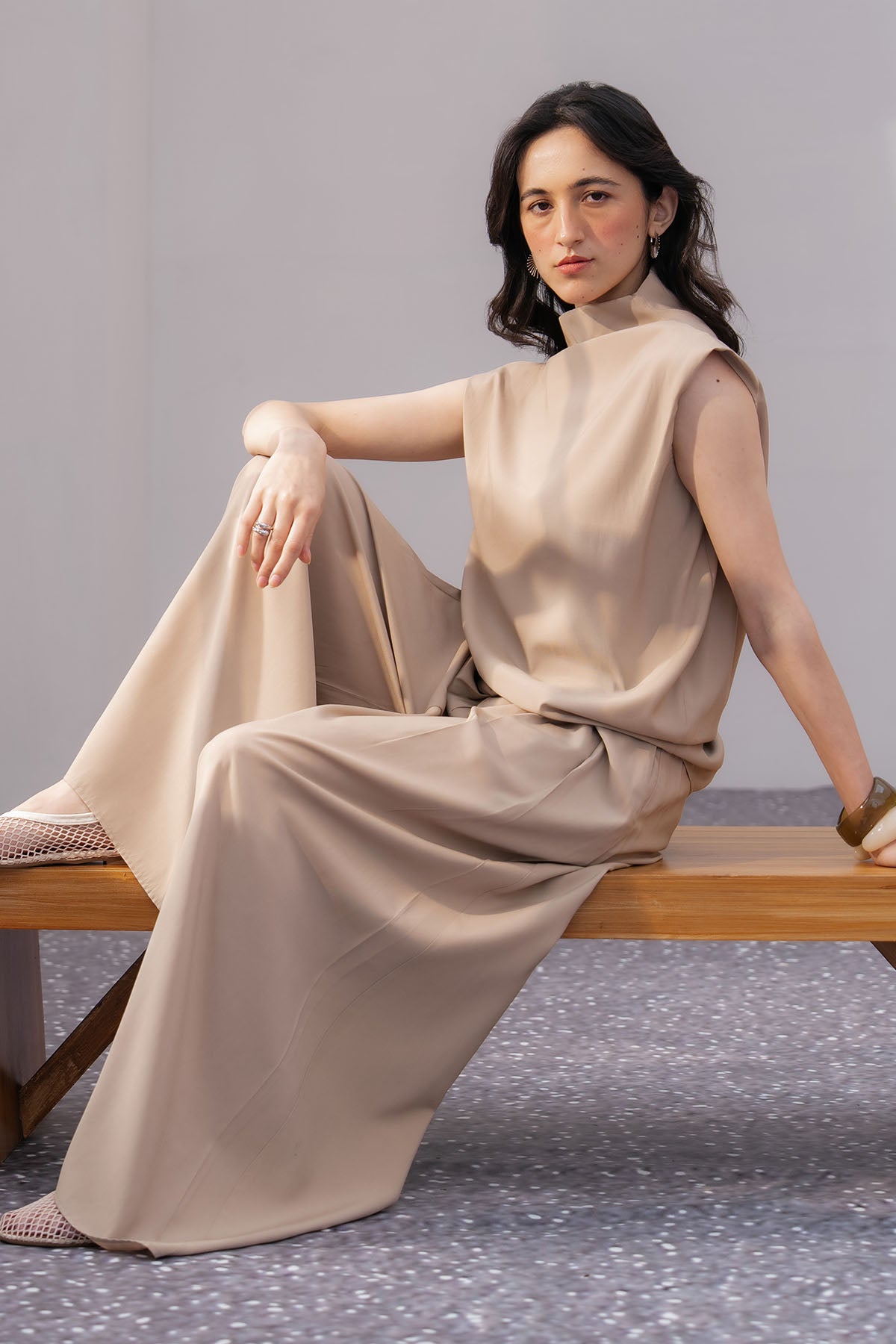 PULL ON WIDE LEG PANTS