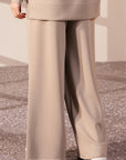 PLEATED WIDE TROUSER CLOUDLUX