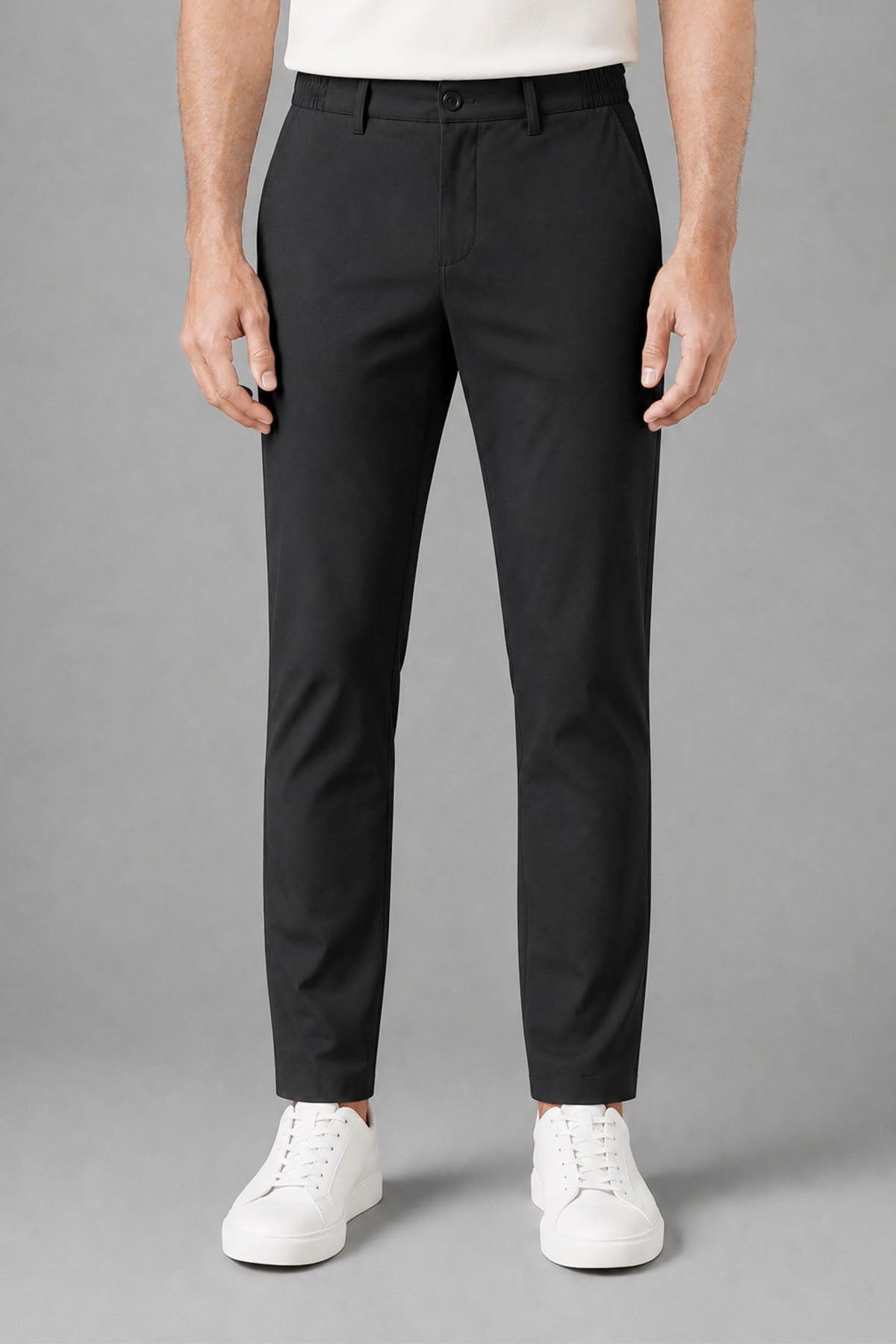 ELASTICATED CHINO REGULAR FIT