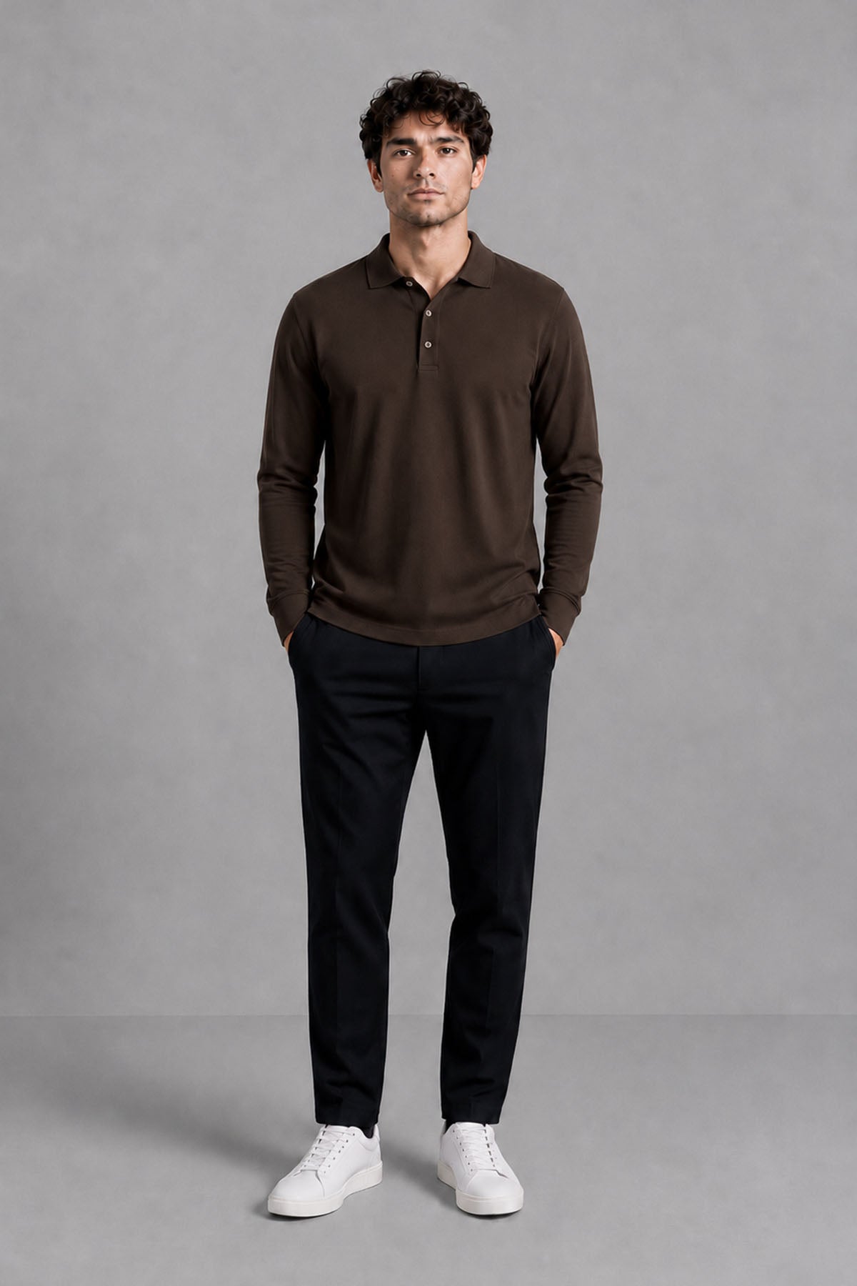 FULL SLEEVE SUPIMA POLO T-SHIRT