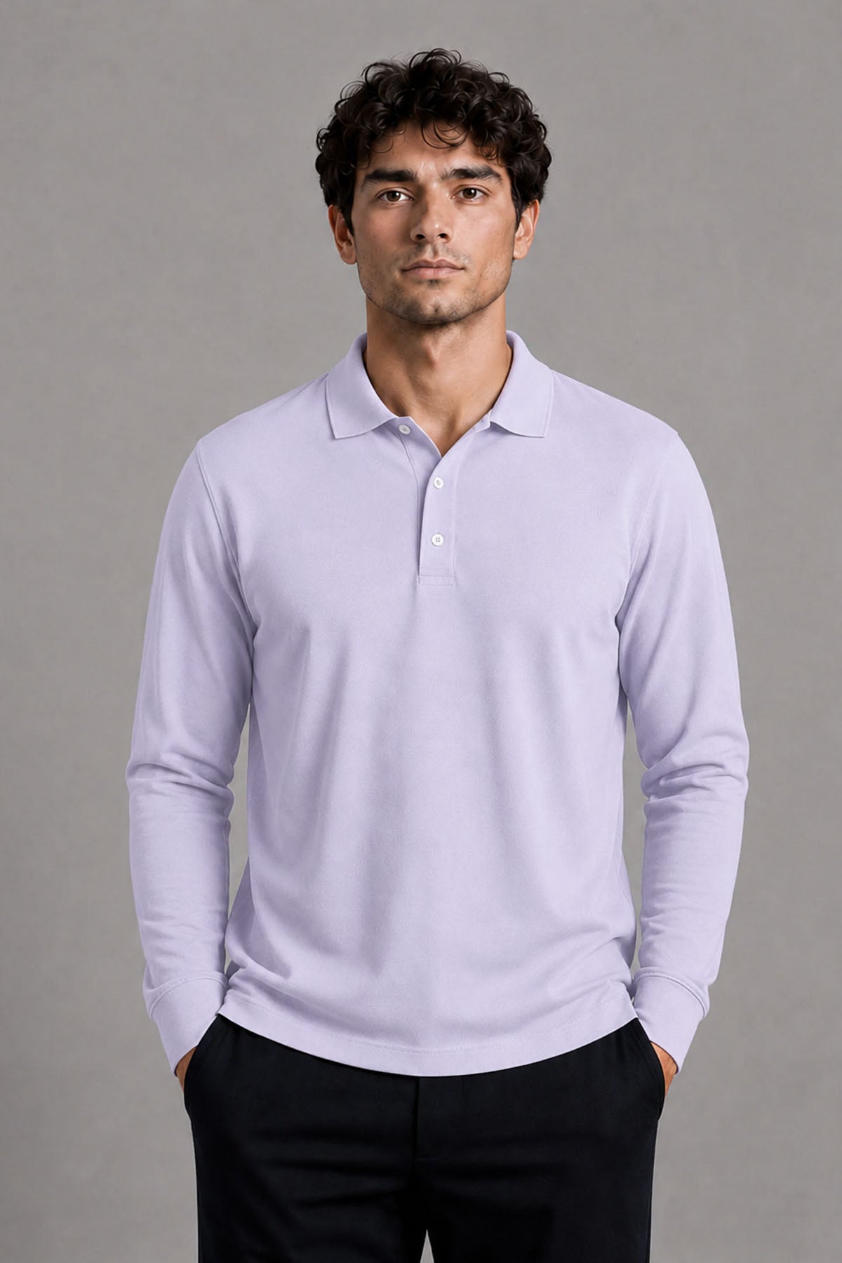 FULL SLEEVE SUPIMA POLO T-SHIRT