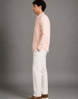 BAND COLLAR LINEN SHIRT