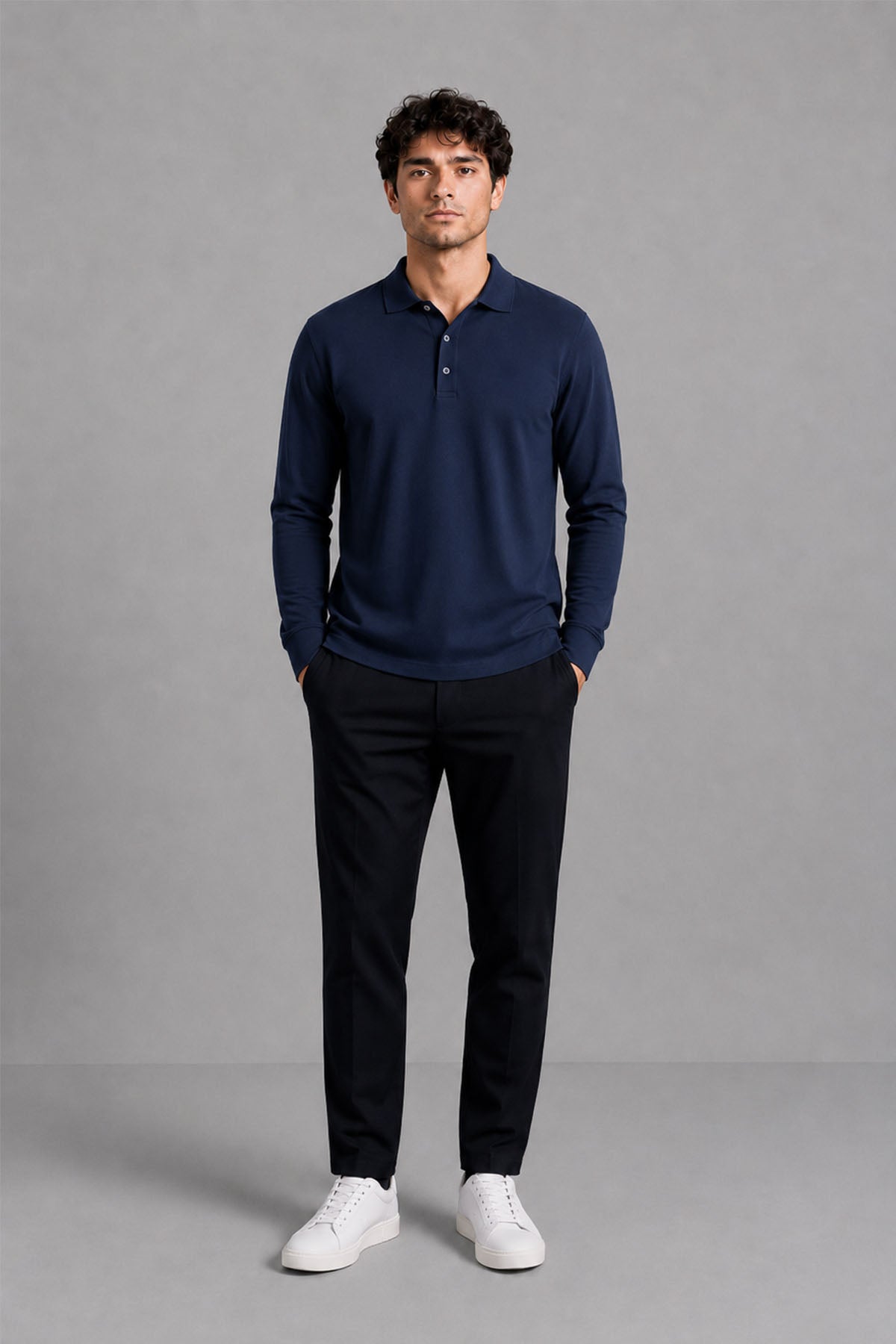 FULL SLEEVE SUPIMA POLO T-SHIRT