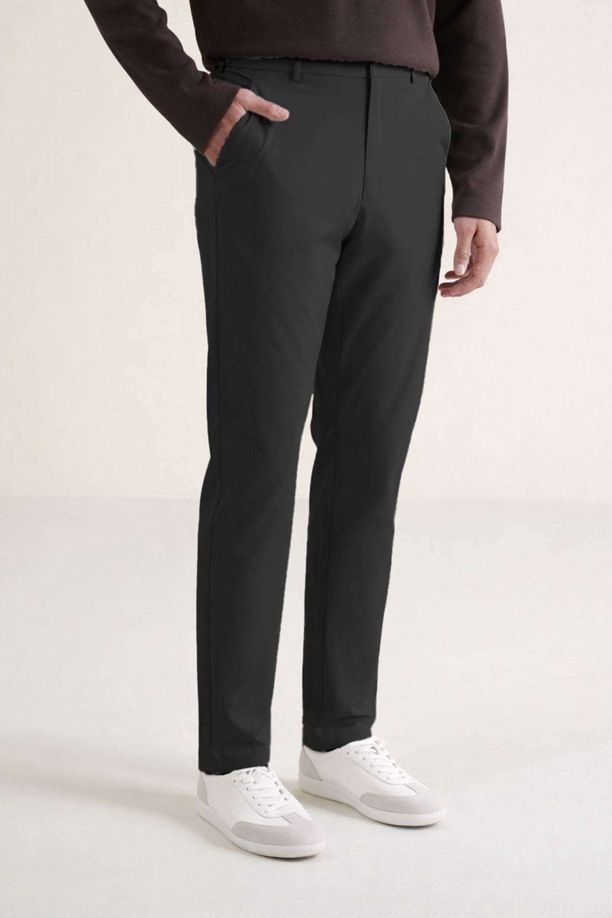 TECH PANT WITH ELASTICATED WAISTBAND-ULTRA LIGHT