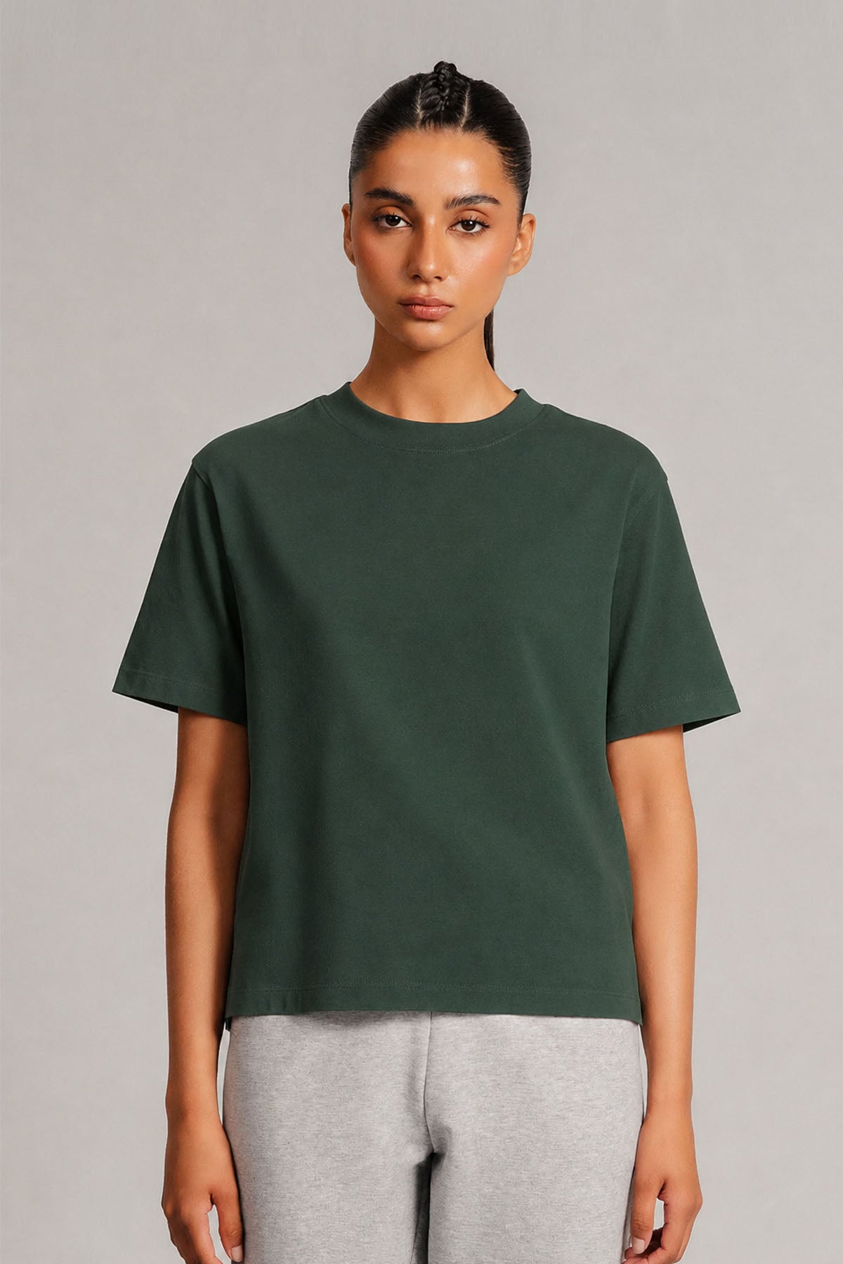 CROPPED T-SHIRT SUMPIMA COTTON