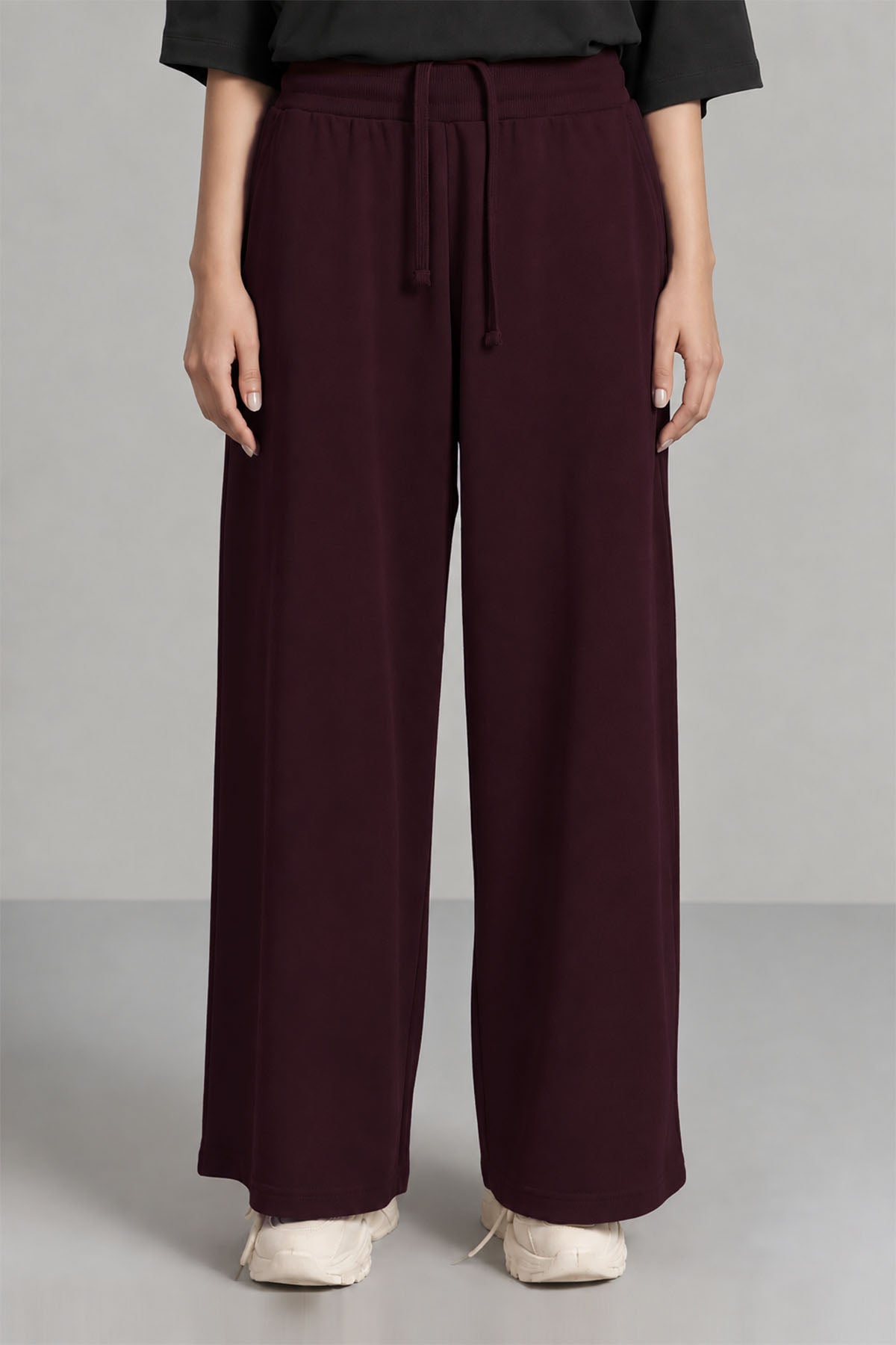MOVE WIDE TROUSERS-DOUBLE KNIT