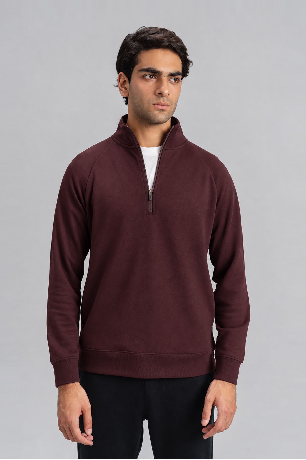 MEN QUARTER ZIP-DOUBLE KNIT