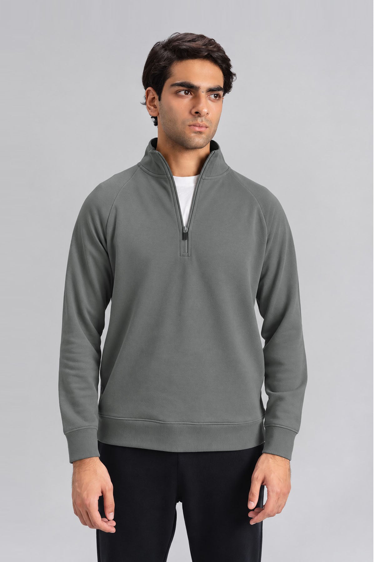 MEN QUARTER ZIP-DOUBLE KNIT