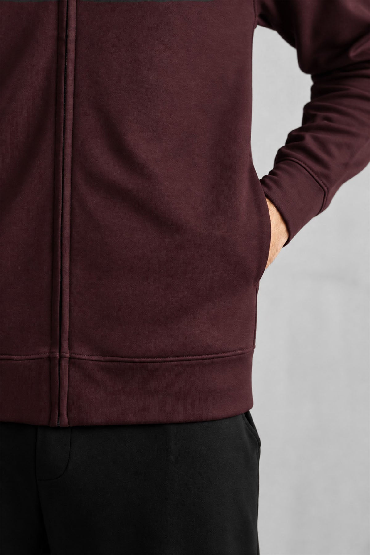 ZIPPER JACKET-DOUBLE KNIT