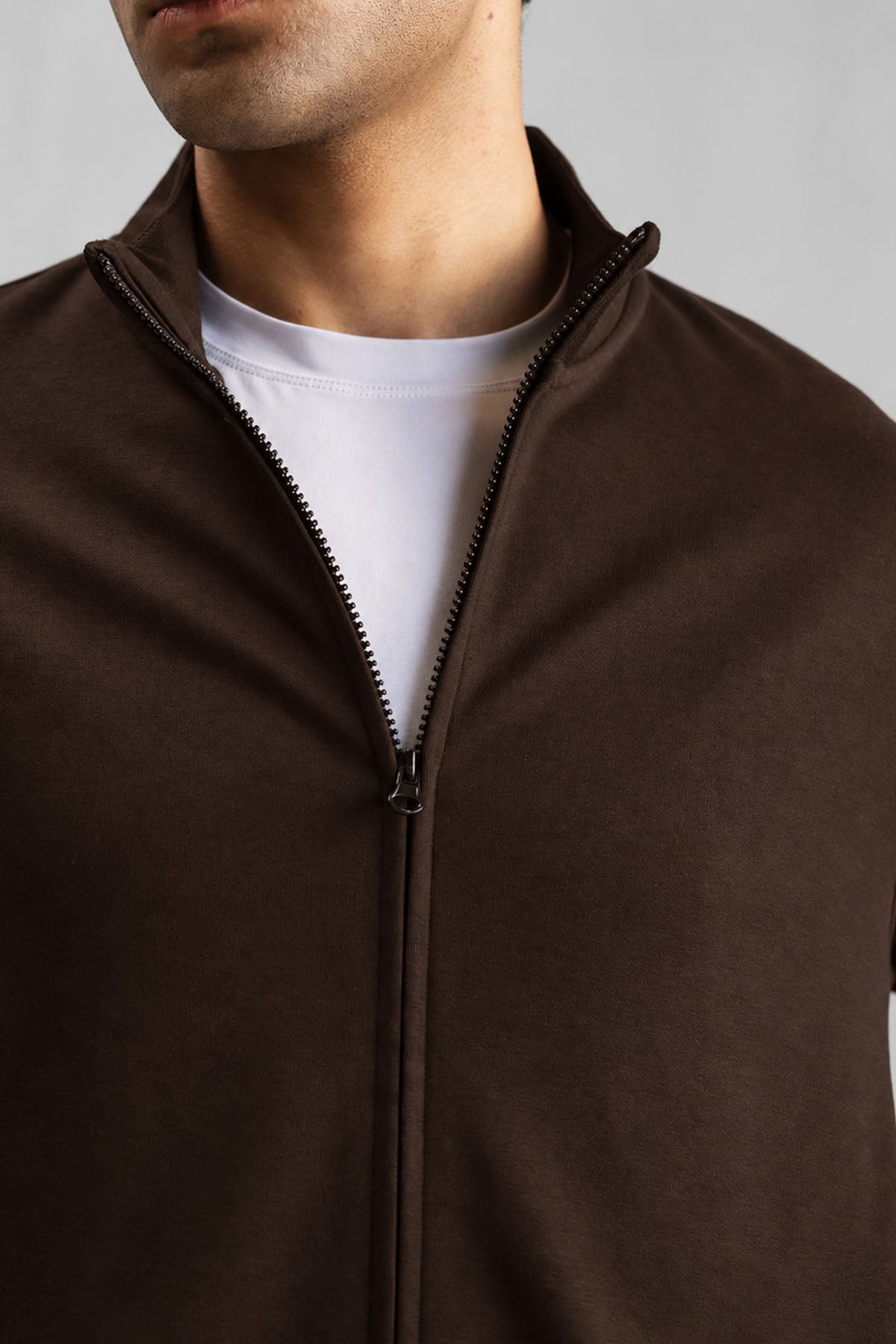 ZIPPER JACKET-DOUBLE KNIT