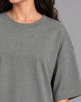 OVERSIZED-DOUBLE KNIT T-SHIRT