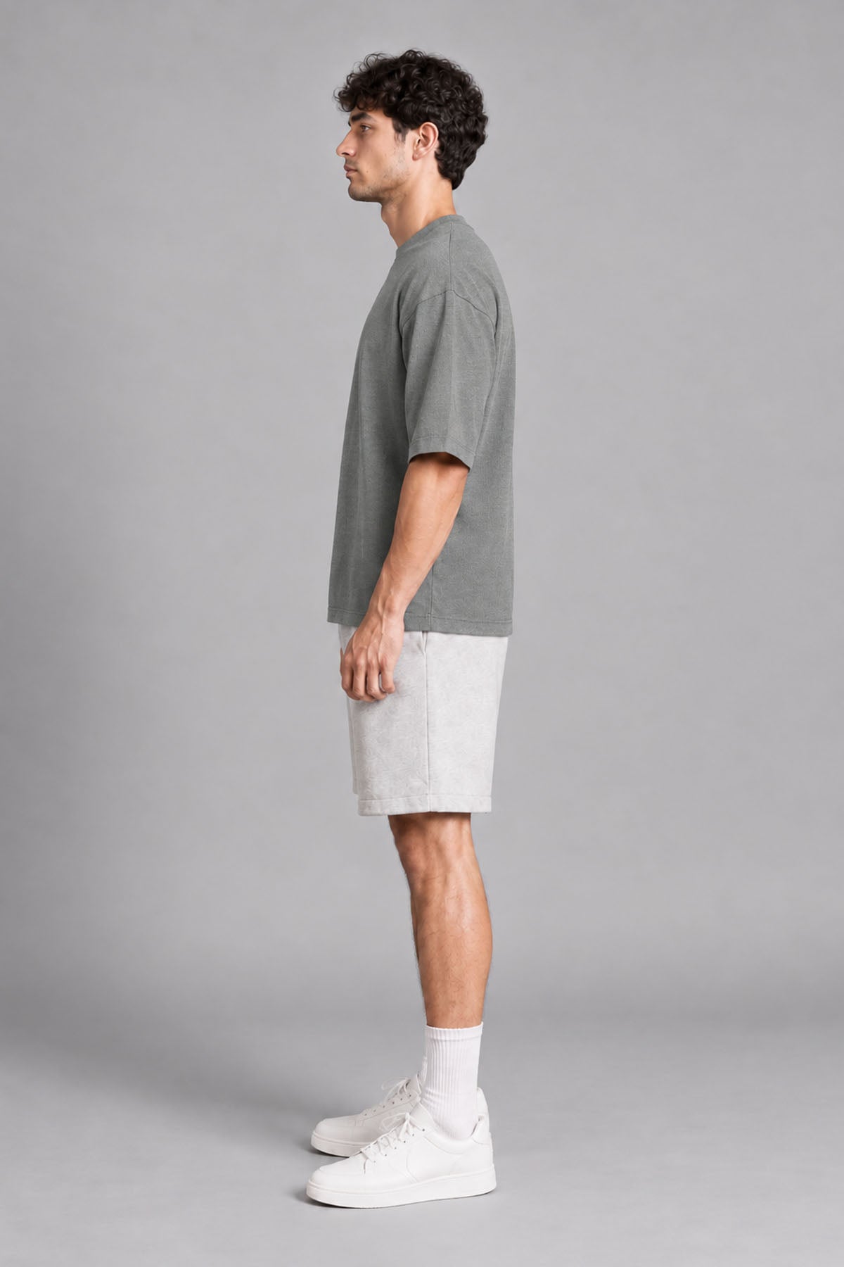 MEN OVERSIZED DOUBLE KNIT T-SHIRT