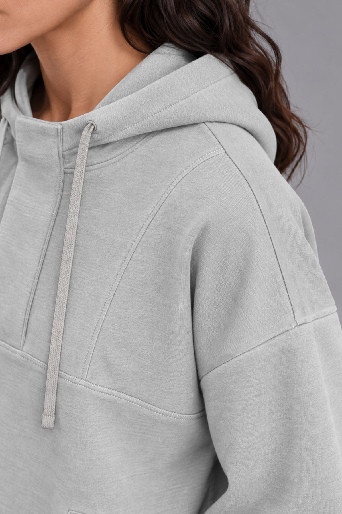 HALF ZIP PULLOVER HOODIE CLOUDLUX LIGHT