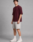 MEN OVERSIZED DOUBLE KNIT T-SHIRT