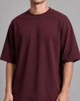 MEN OVERSIZED DOUBLE KNIT T-SHIRT